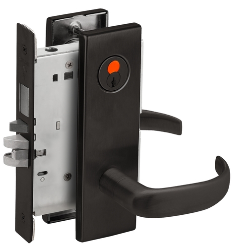 Mortise Lock Flat Black Coated