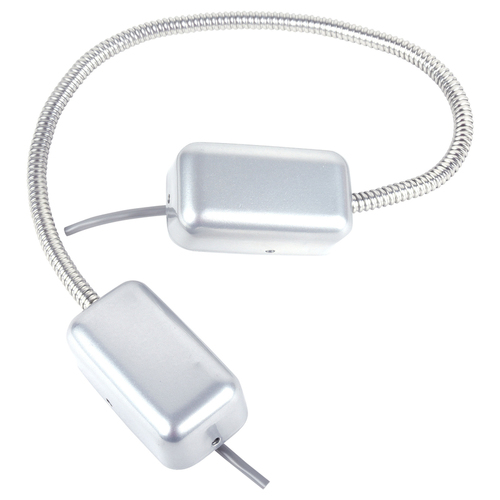 6200 Series Door Cord, 18" Armored Door Cord with Surface Mount J-Box, 1-5/8" Wide by 3" Long by 1-1/8" Deep, Aluminum