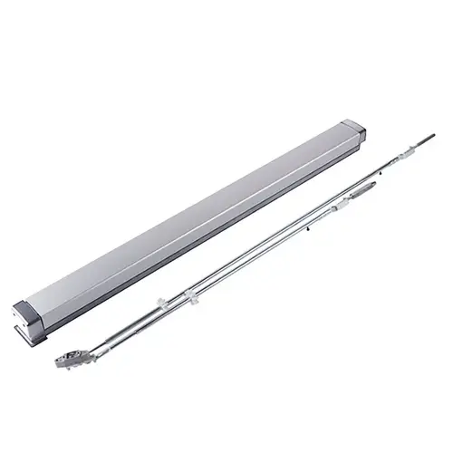 Narrow Stile Concealed Vertical Rod Exit Device 36" with Matching End Caps Satin Stainless Steel Finish