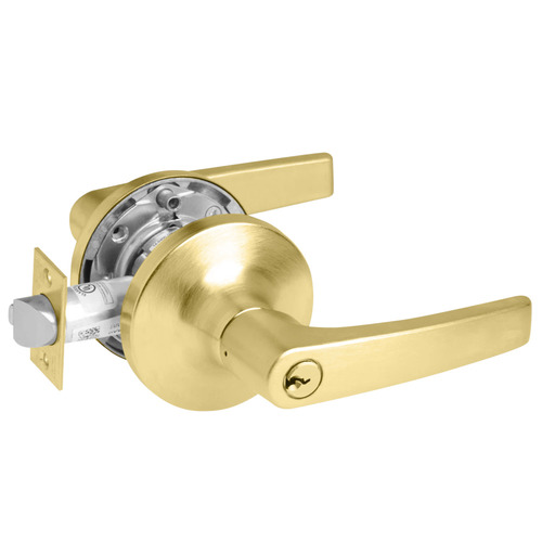 Cylindrical Lock Satin Brass