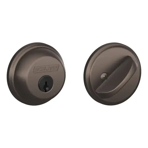 Grade 1 Single Cylinder Deadbolt, Conventional Cylinder, Triple Option Latch, Round Corner Strike with Reinforcer, Keyed Alike, Dark Oxidized Satin Bronze Oil Rubbed Dark Oxidized Satin Bronze Oil Rubbed