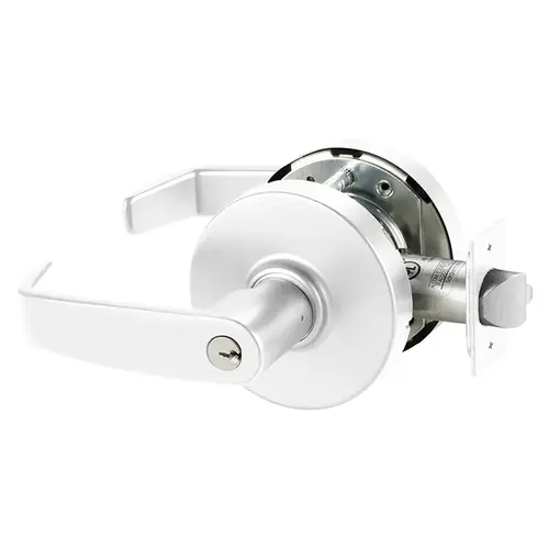 23-10XG71 LL WSP Electrified Cylindrical Lock White Suede Powder Coat