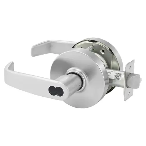 KIT - 10X-Line Double Cylinder Storeroom L Lever, SFIC Disposable Construction Core, 2-3/4" Backset, Grade 1, ANSI Strike, 626/US26D Satin Chrome