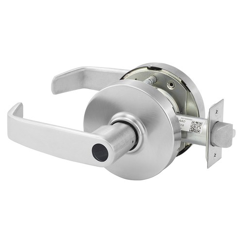 KIT - 10X-Line Double Cylinder Classroom Security L Lever, Less C10X-1 Cylinder, 2-3/4" Backset, Grade 1, ANSI Strike, 626/US26D Satin Chrome