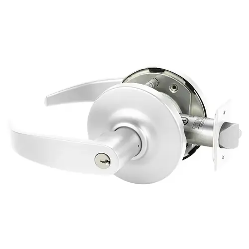 SF-10XG70 GP WSP Electrified Cylindrical Lock White Suede Powder Coat