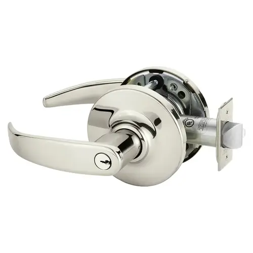 RX-10XG70 GP 14 Electrified Cylindrical Lock Bright Nickel Plated Clear Coated