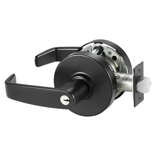 2560-10XG70 LL BSP Electrified Cylindrical Lock Black Suede Powder Coat