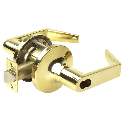 Cylindrical Lock Bright Brass