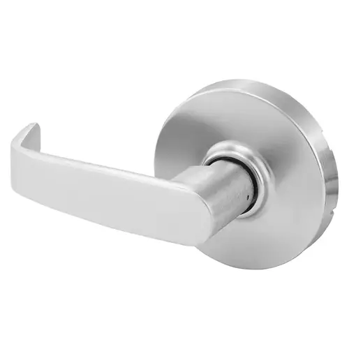 Grade 1 Double Lever Pull Cylindrical Lock, L Lever, Non-Keyed, White Suede Powder Coat Finish, Not Handed White Suede Powder Coat