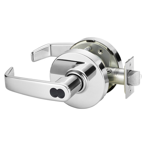 Cylindrical Lock Bright Chrome