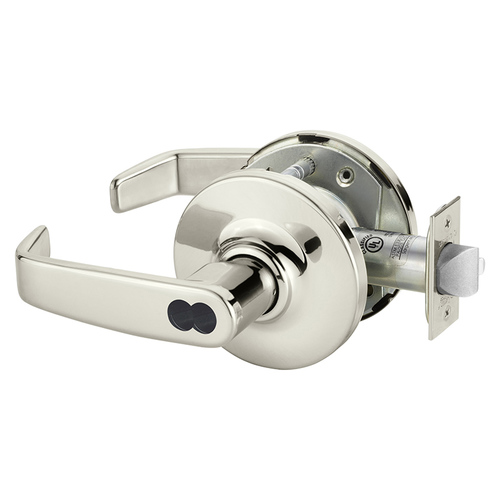 Cylindrical Lock Polished Nickel