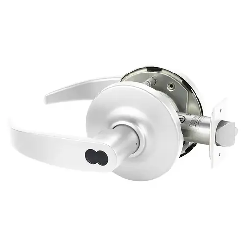 Grade 1 Communicating Cylindrical Lock, P Lever, SFIC Prep Disposable Core, White Suede Powder Coat Finish, Not Handed White Suede Powder Coat