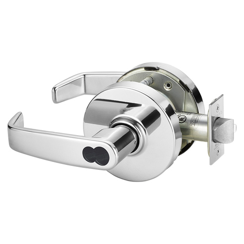 Cylindrical Lock Bright Chrome