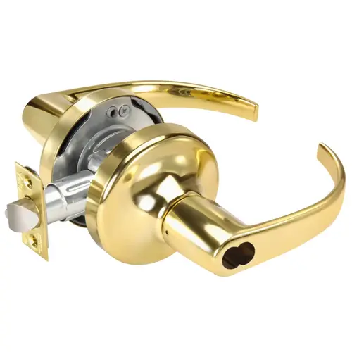 Cylindrical Lock Bright Brass