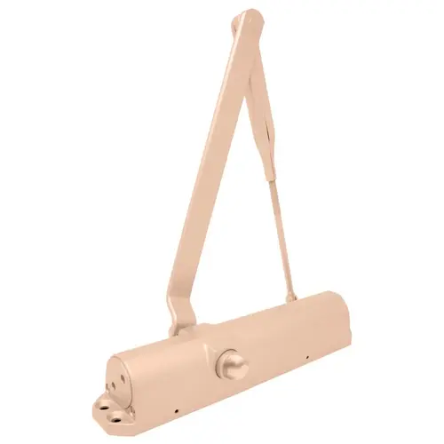 Grade 1 Surface Door Closer, Adjustable Size 1-6, Less Arm, Light Bronze Painted Finish, Non-handed Light Bronze Painted