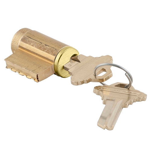 ND Series Conventional Cylinder C125 Keyway Satin Brass Finish