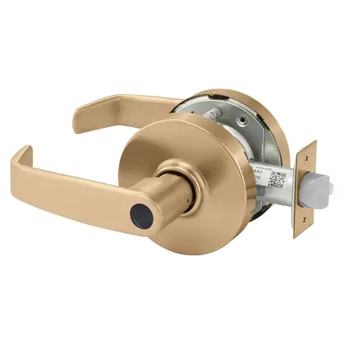 10X-Line Classroom L Lever, Less C10X-1 Cylinder, 2-3/4" Backset, ANSI Strike, Grade 1, 612/US10 Satin Bronze