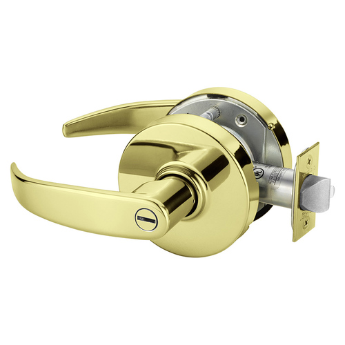 Cylindrical Lock Bright Brass