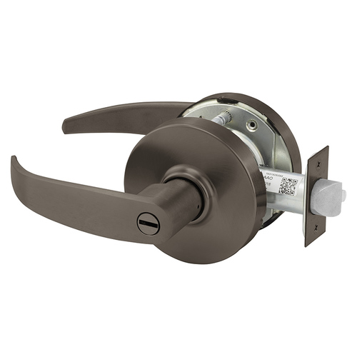 10X-Line Privacy P Lever, 2-3/4" Backset, Grade 1, ANSI Strike, 613E/US10BE Dark Satin Bronze