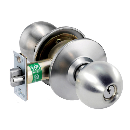 Cylindrical Lock Satin Stainless Steel