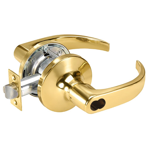 Cylindrical Lock Bright Brass