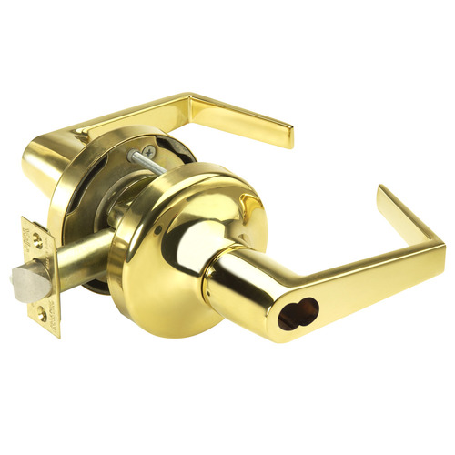 Cylindrical Lock Bright Brass