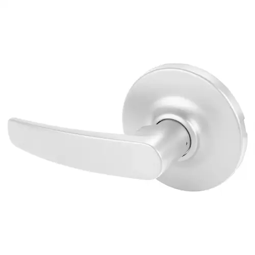 Grade 1 Double Lever Pull Cylindrical Lock, B Lever, Non-Keyed, White Suede Powder Coat Finish, Not Handed White Suede Powder Coat