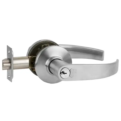 S Series Classroom C Keyway Large Format Neptune with 16-203 Latch 10-001 Strike Satin Chrome Finish