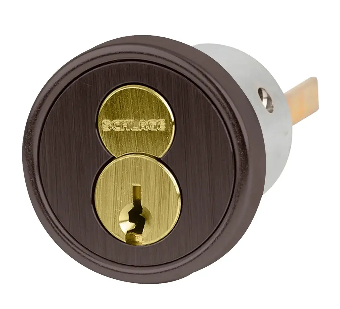 くロ Schlage 20-057-ICX 613 FSIC Rim Cylinder, 6-pin