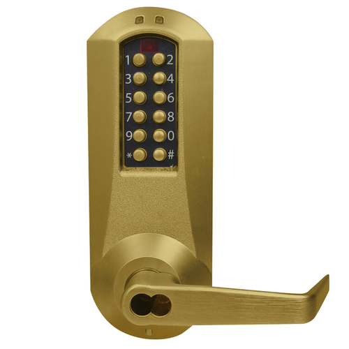 Pushbutton Lock Satin Brass