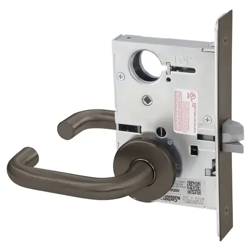 Mortise Lock Dark Oxidized Satin Bronze Oil Rubbed