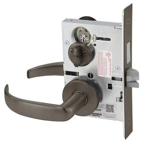 Mortise Lock Dark Oxidized Satin Bronze Oil Rubbed