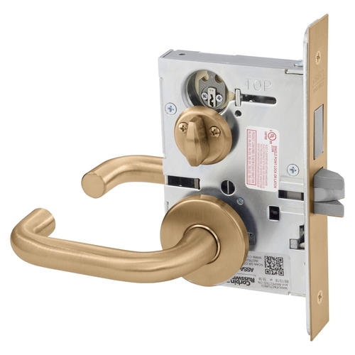 Mortise Lock Satin Bronze Clear Coated