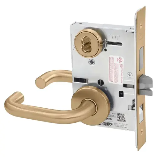 Mortise Lock Satin Bronze Clear Coated