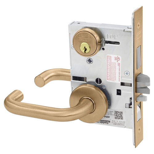 Mortise Lock Satin Bronze Clear Coated