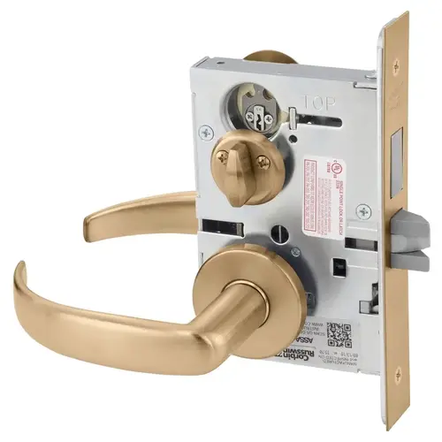 Mortise Lock Satin Bronze Clear Coated