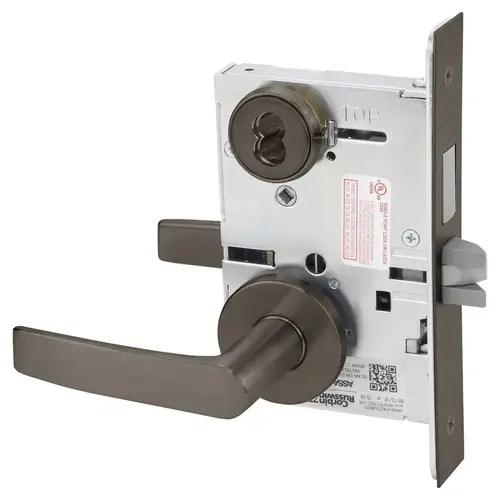 Mortise Lock Dark Oxidized Satin Bronze Oil Rubbed