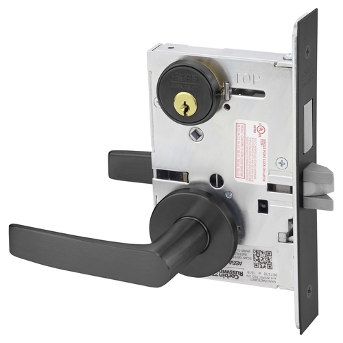 Mortise Lock Black Oxidized Bronze, Oil Rubbed