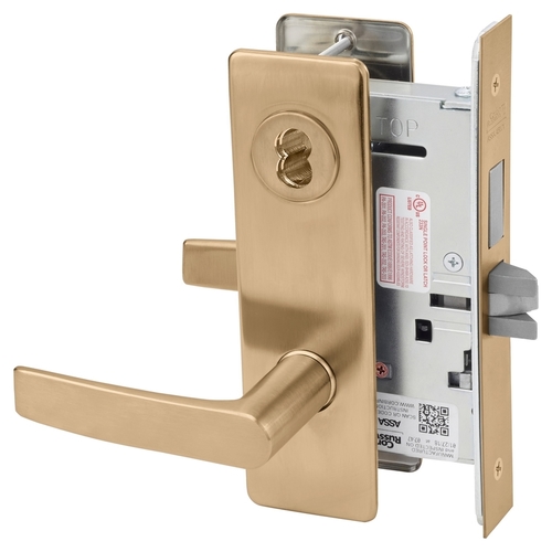 Mortise Lock Satin Bronze Clear Coated