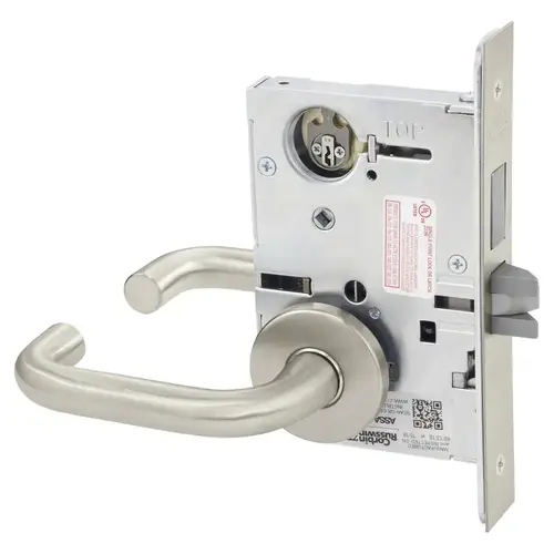 Mortise Lock Satin Nickel Plated Clear Coated