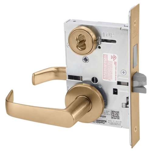 Mortise Lock Satin Bronze Clear Coated