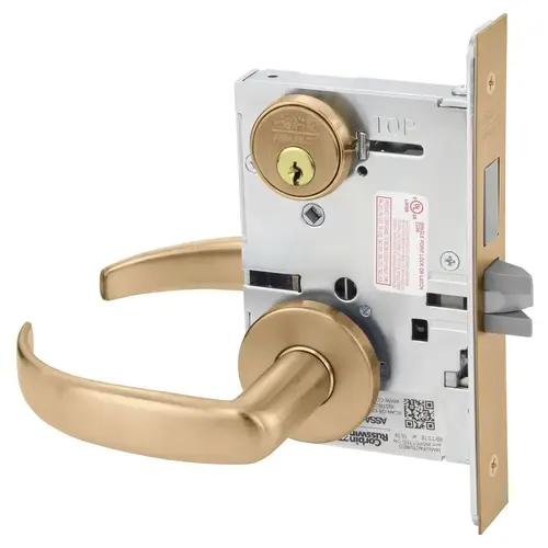 Mortise Lock Satin Bronze Clear Coated