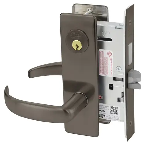 Mortise Lock Dark Oxidized Satin Bronze Oil Rubbed