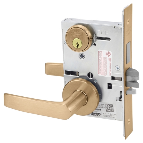 Mortise Lock Satin Bronze Clear Coated