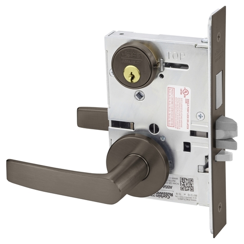 Mortise Lock Dark Oxidized Satin Bronze Oil Rubbed