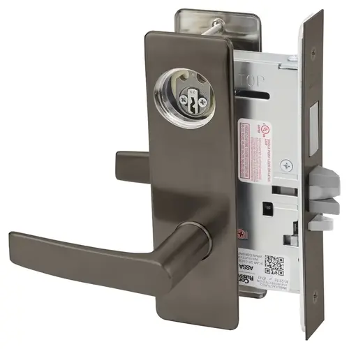 Mortise Lock Dark Oxidized Satin Bronze Oil Rubbed