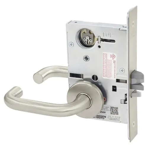 Mortise Lock Satin Nickel Plated Clear Coated