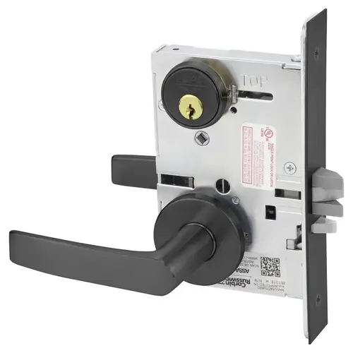 Mortise Lock Satin Nickel Plated Clear Coated