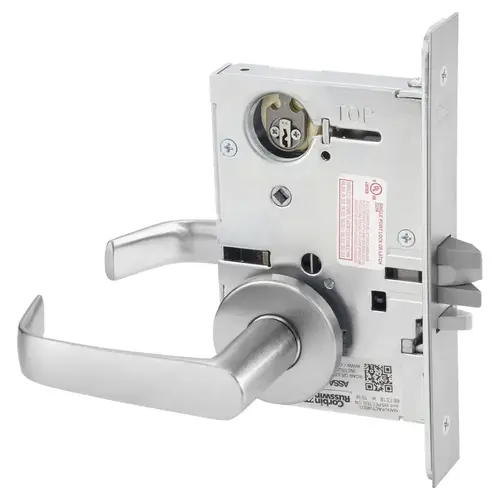 ML2058 Mortise Entrance Holdback Lever Lockset Satin Stainless Steel