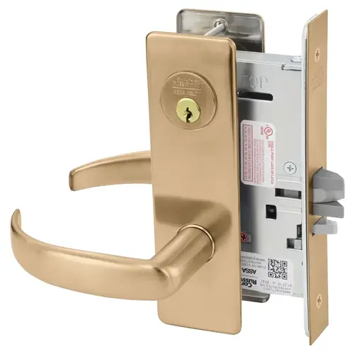 Mortise Lock Satin Bronze Clear Coated